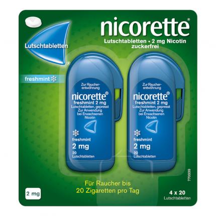 nicorette 2 mg Nikotinlutschtabletten freshmint