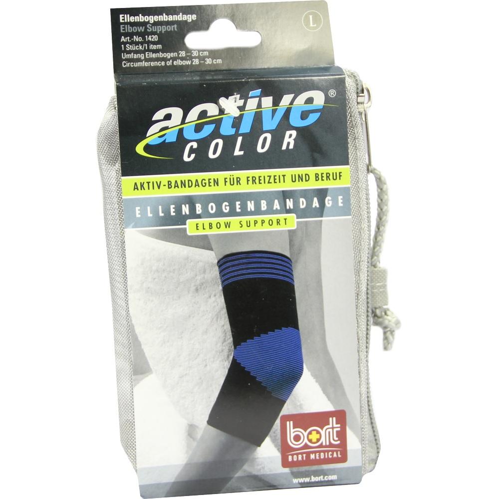 BORT ActiveColor Ellenbogenbandage large schwarz 1 St Bandage