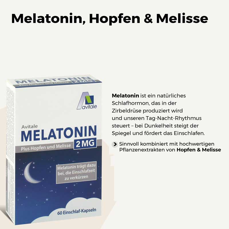 Avitale MELATONIN 2 MG 60 St Kapseln