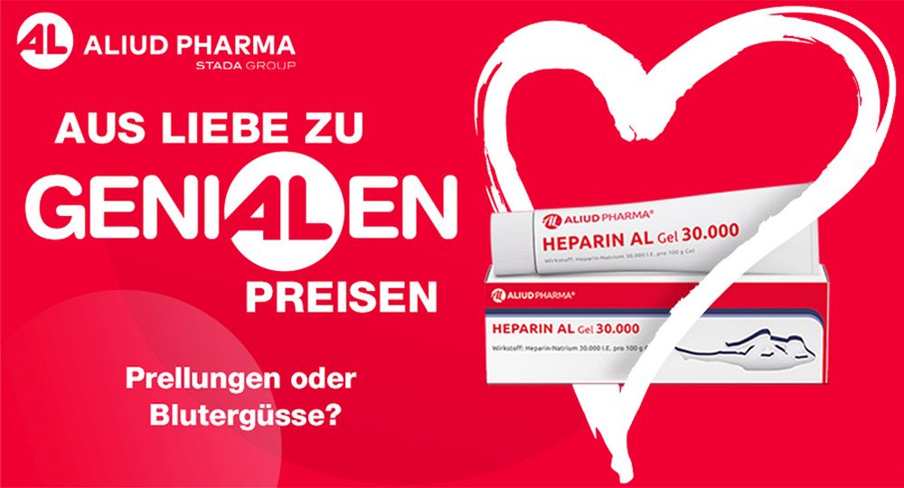 Heparin AL Gel 30.000 bei Prellungen oder Blutergüssen