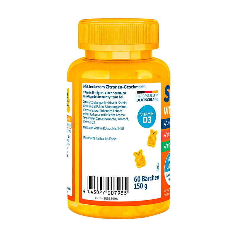 sanostol VITAMIN D3 BÄRCHEN 60 St