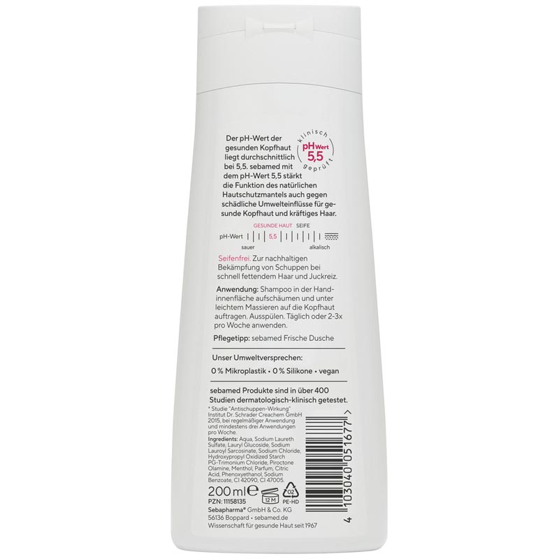 sebamed ANTISCHUPPEN SHAMPOO PLUS  200 ml Shampoo