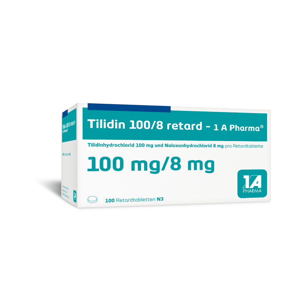 Tilidin 100/8 retard-1 A Pharma 100 St Retard-Tabletten