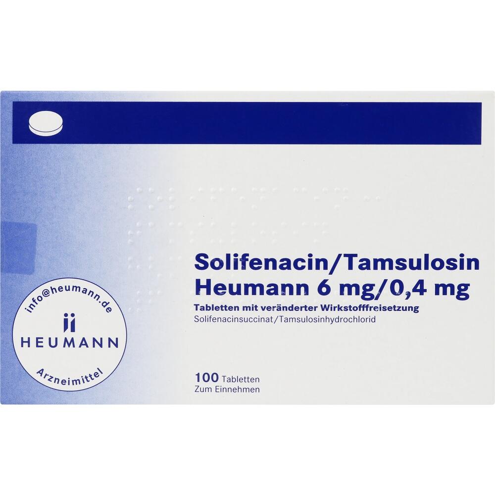 Solifenacin/Tamsulosin Heumann 6 mg/0,4 mg 100 St Tablette mit veränderter Wirkstofffreisetzung
