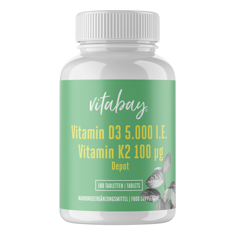 vitabay VITAMIN D3 + VITAMIN K2 180 St Tabletten