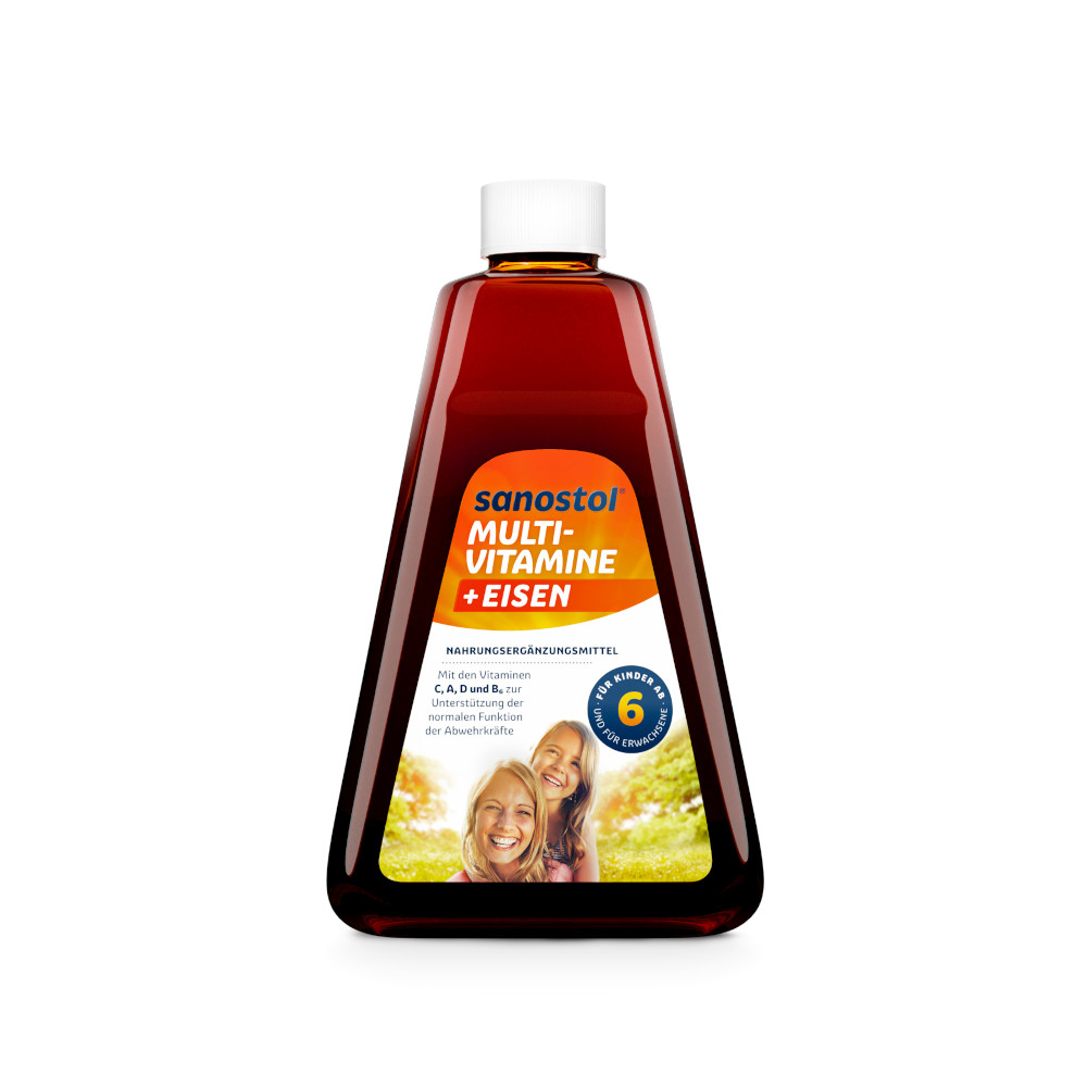 sanostol MULTIVITAMINE + EISEN 460 ml Saft