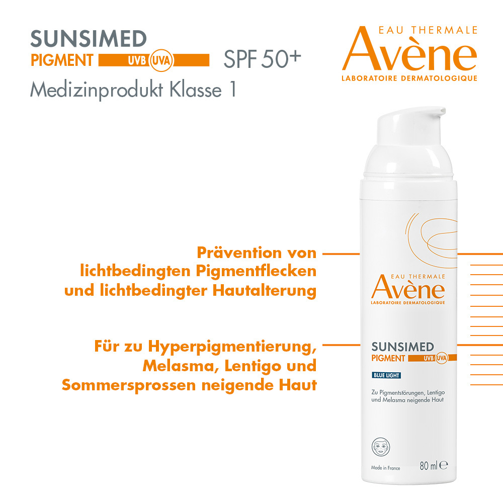 Avène SUNSIMED PIGMENT BLUE LIGHT  80 ml Emulsion