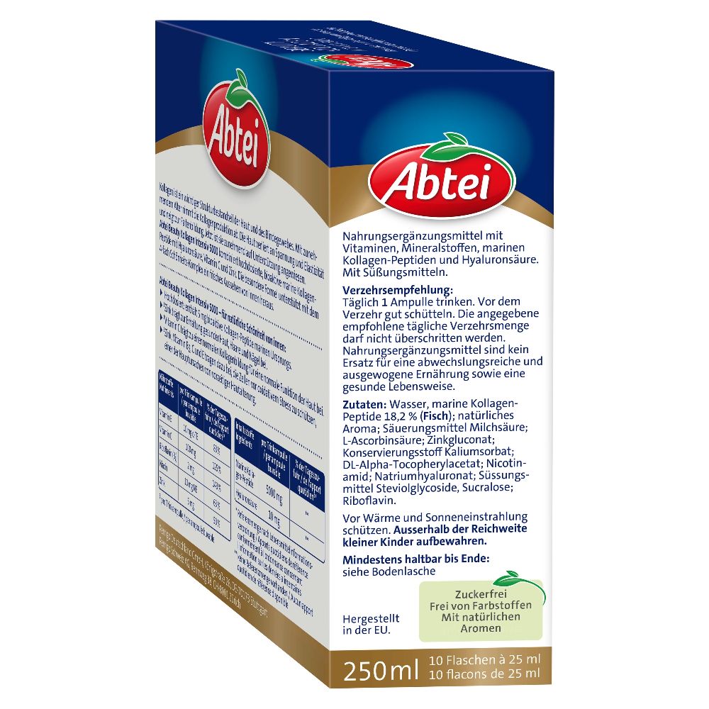 Abtei Beauty Kollagen Intensiv 5000 10X25 ml Trinkampullen