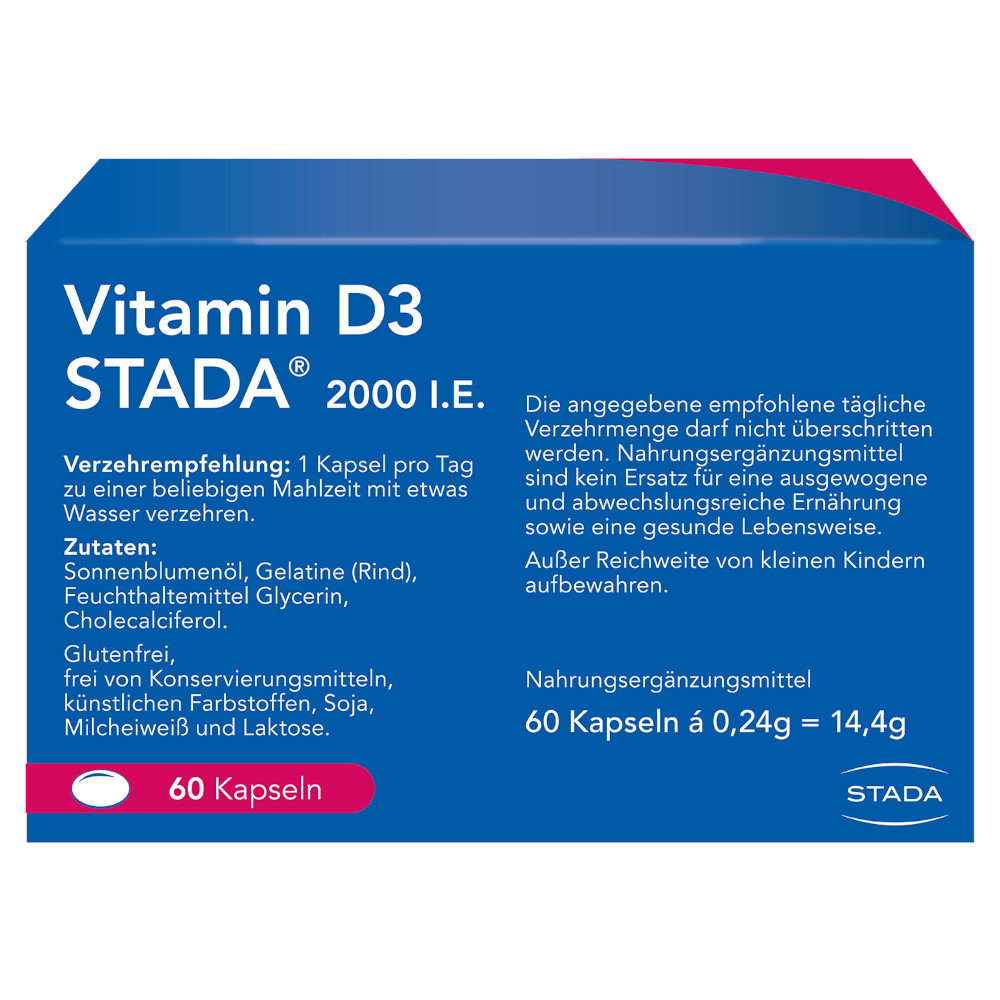 Vitamin D3 STADA 2.000 I.E. 60 St Kapseln