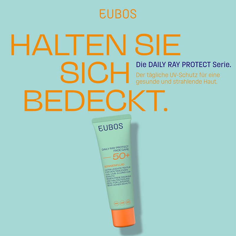 EUBOS DAILY RAY PROTECT FACE CARE 50+ SONNENFLUID 50 ml Tagescreme