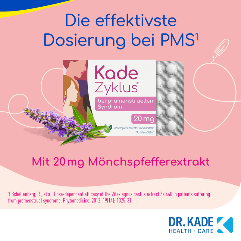 Kade Zyklus bei prämenstruellem Syndrom 20 mg 30 St Filmtabletten