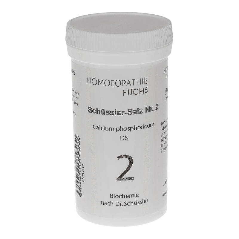 HOMOEOPATHIEFUCHS Schüssler-Salz Nummer 2 Calcium phosphoricum D6 Biochemie 400 St Tabletten