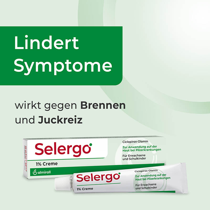 Selergo 1% Creme bei Fuß- und Hautpilz 40 g Creme