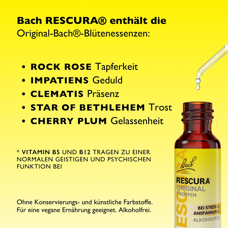 Bach RESCURA ORIGINAL BEI STRESS & ANSPANNUNG 10 ml Tropfen