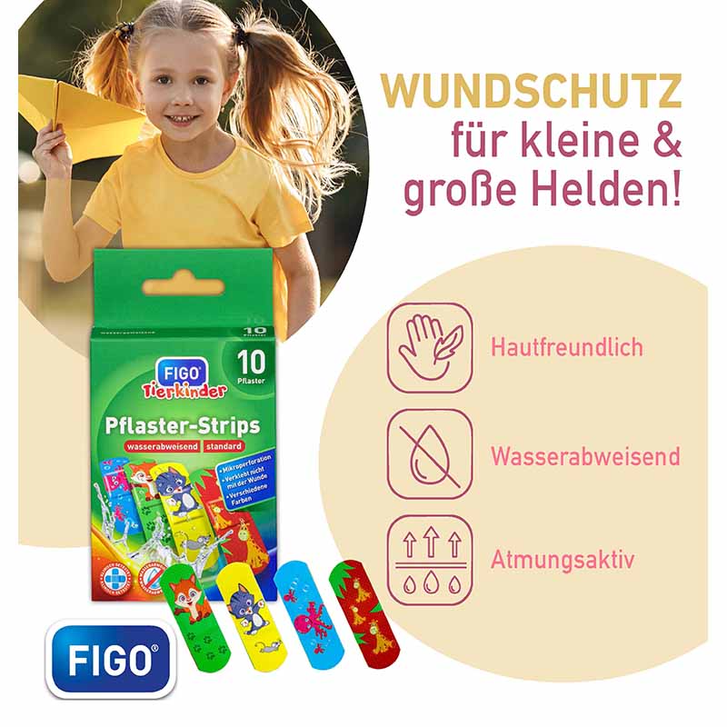 FIGO Tierkinder Pflaster-Strips wasserabweisend 10 St 10 St Pflaster