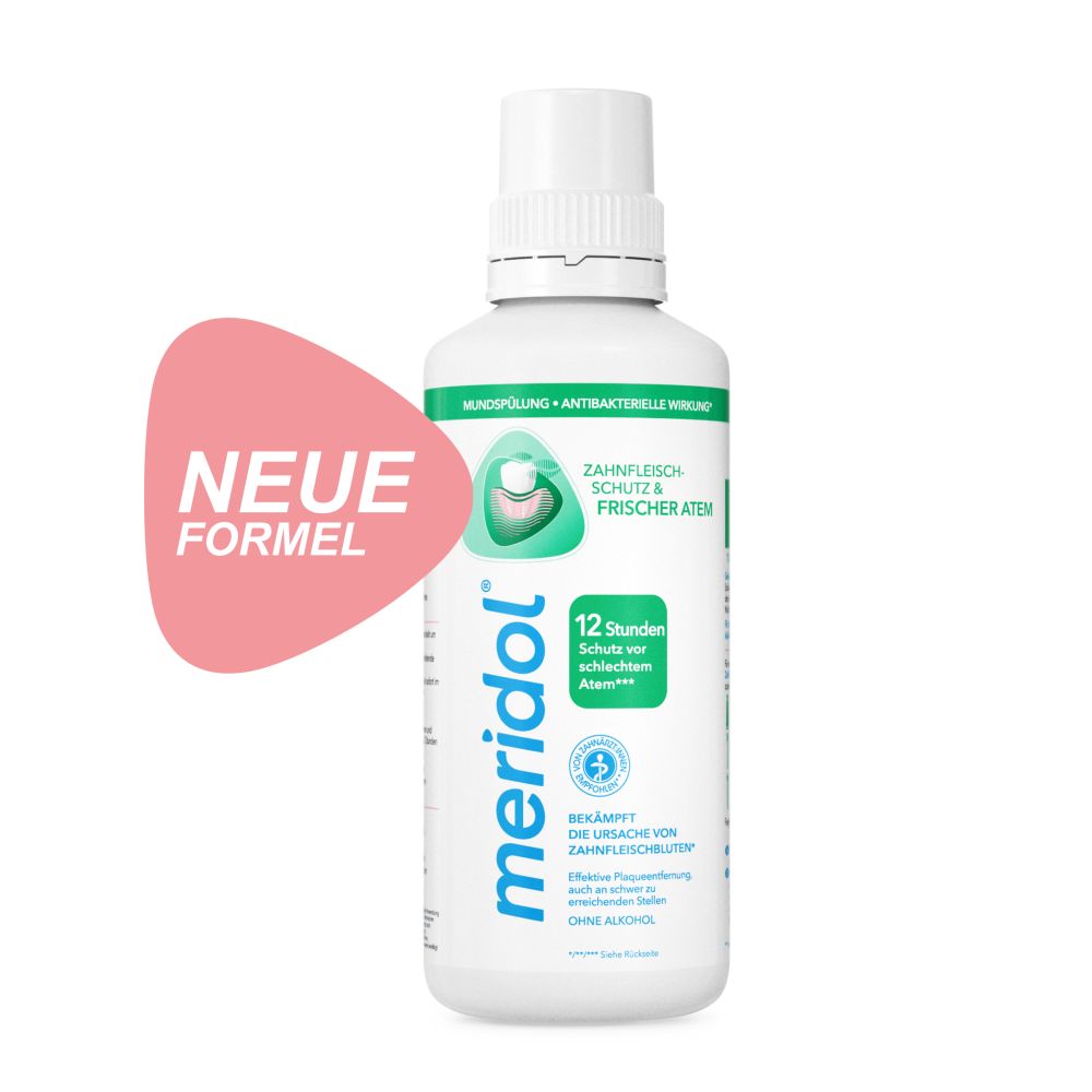 meridol MUNDSPÜLUNG ZAHNFLEISCHSCHUTZ & FRISCHER ATEM 400 ml Lösung