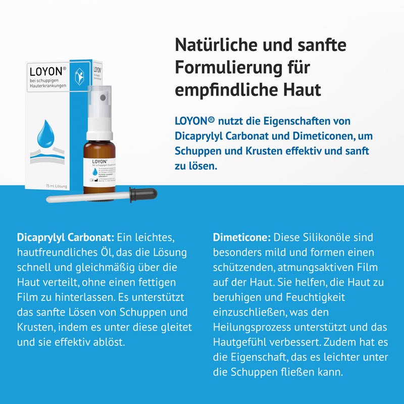 LOYON bei Schuppenflechte, Milchschorf & Kopfgneis 15 ml Lösung 15 ml Lösung