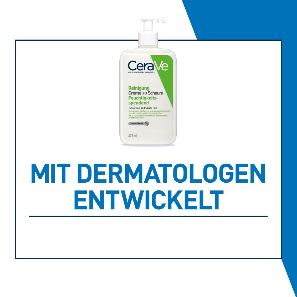 CeraVe Reinigung Creme-zu-Schaum Feuchtigkeitsspendend 473 ml Gel