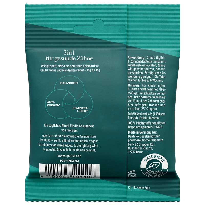 aperisan Zahnputztabs Mundflora+ 84 St Kautabletten
