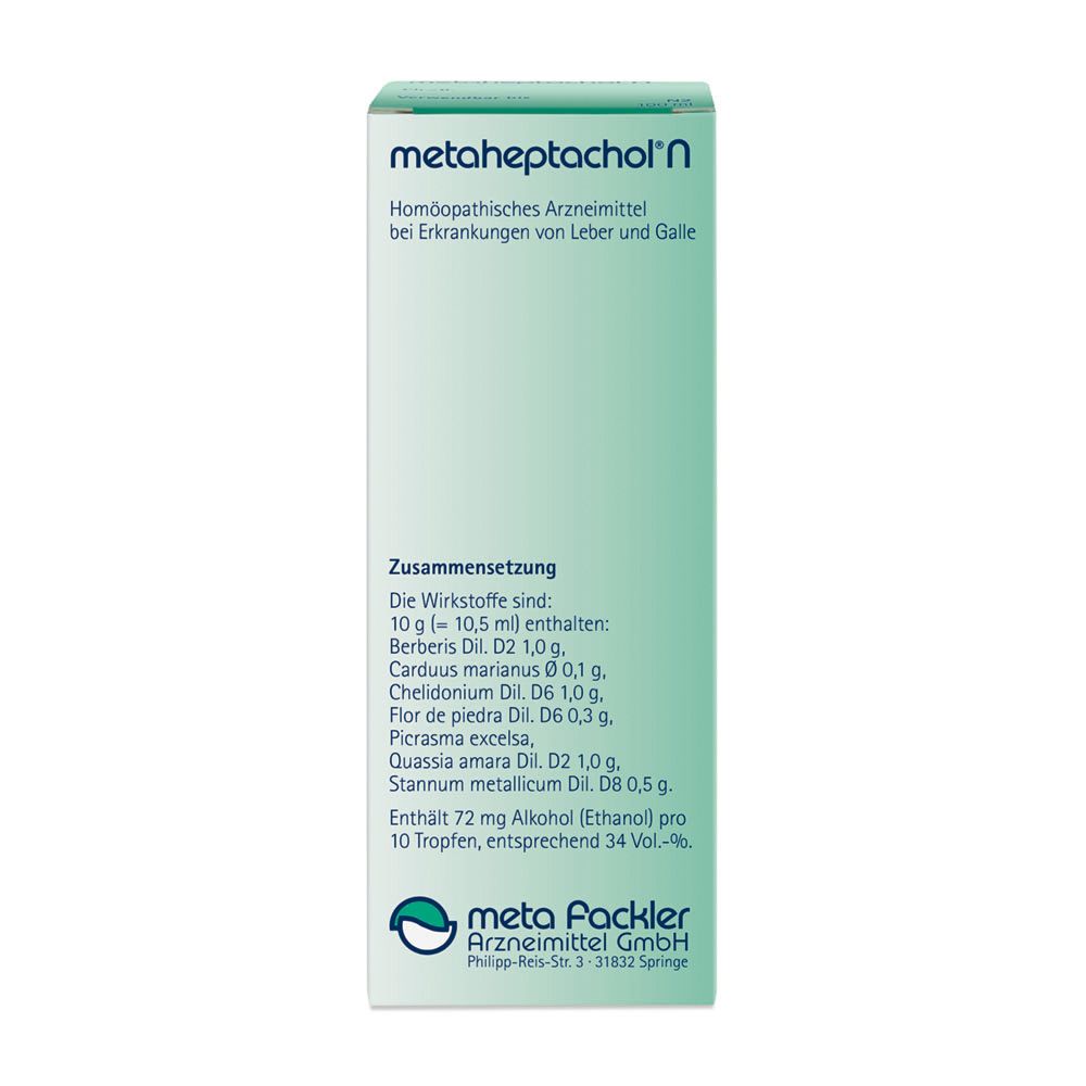 METAHEPTACHOL N Tropfen zum Einnehmen 100 ml Mischung