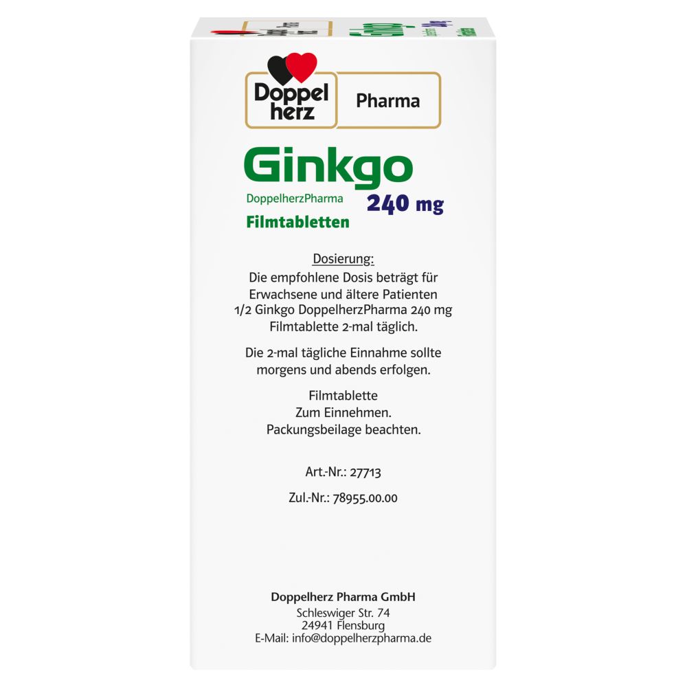 Doppelherz Pharma Ginkgo 240mg 120 St Filmtabletten
