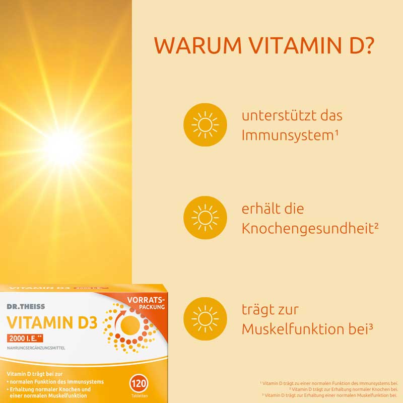DR. THEISS VITAMIN D3 2000 I.E. 120 St Tabletten