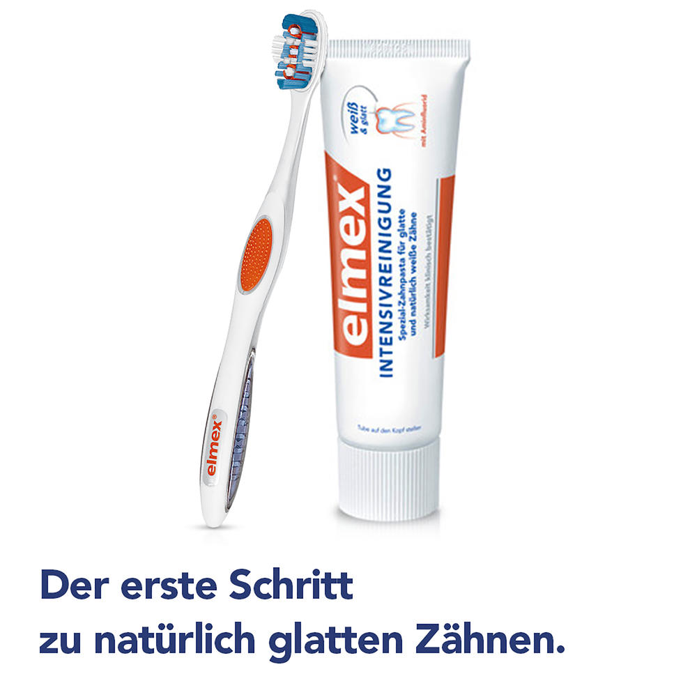 elmex INTENSIVREINIGUNG Zahnbürste, MITTEL 1 St Zahnbürste