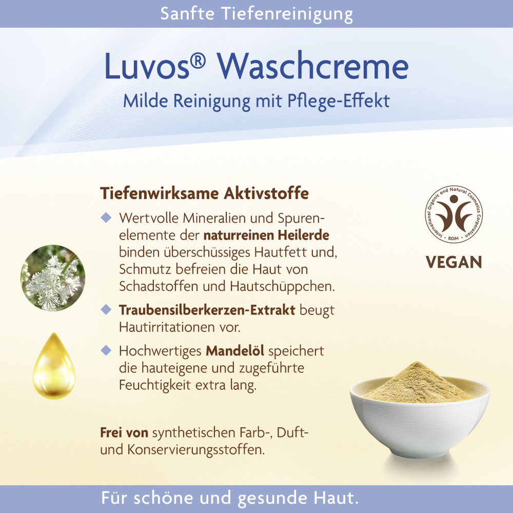Luvos HEILERDE Waschcreme 100 ml Creme