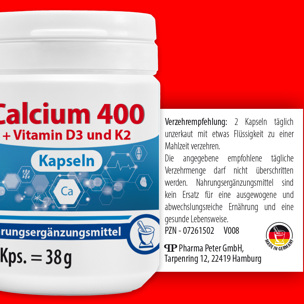 CALCIUM 400 Kapseln 60 St Kapseln