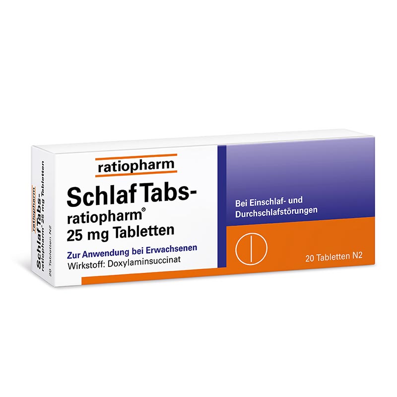 SchlafTabs-ratiopharm 25mg 20 St Tabletten