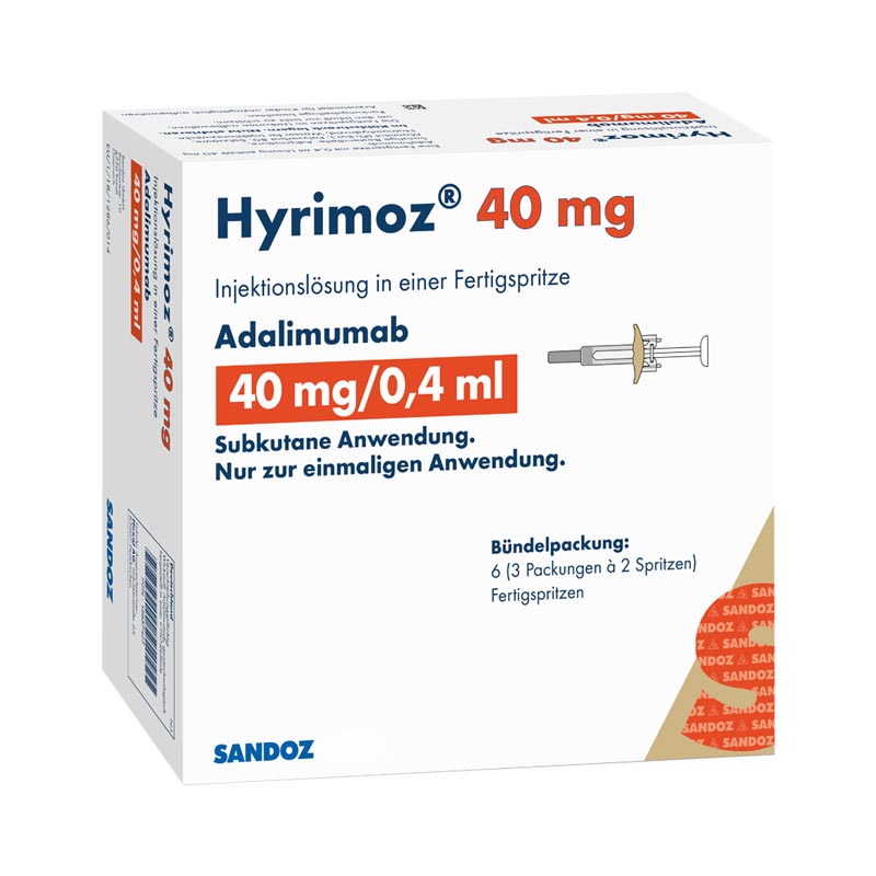 Hyrimoz 40 mg/0,4 ml 6 St Injektionslösung