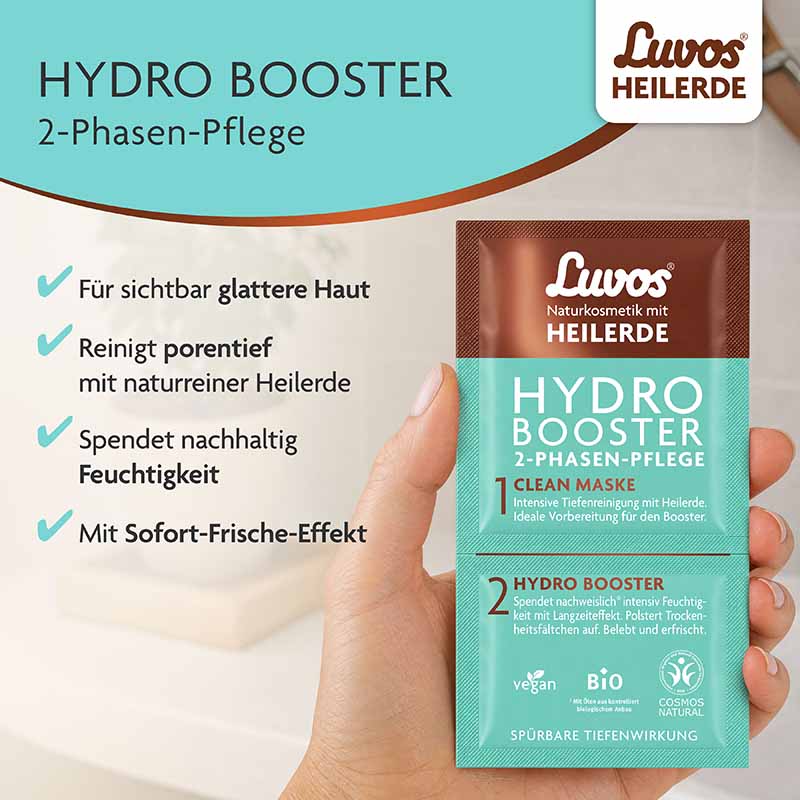 Luvos HEILERDE HYDRO BOOSTER 1 Packung Gesichtsmaske