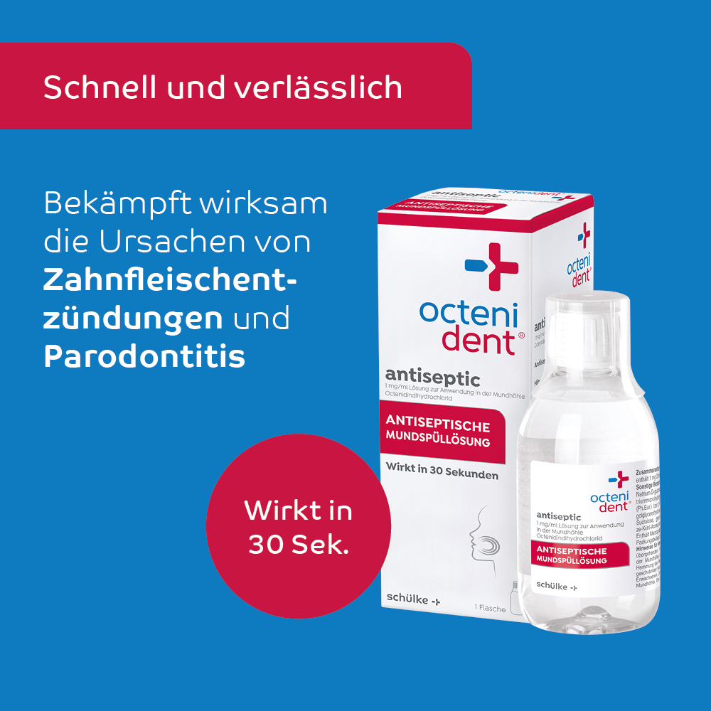 octenident antiseptic ANTISEPTISCHE MUNDSPÜLLÖSUNG 250 ml Lösung