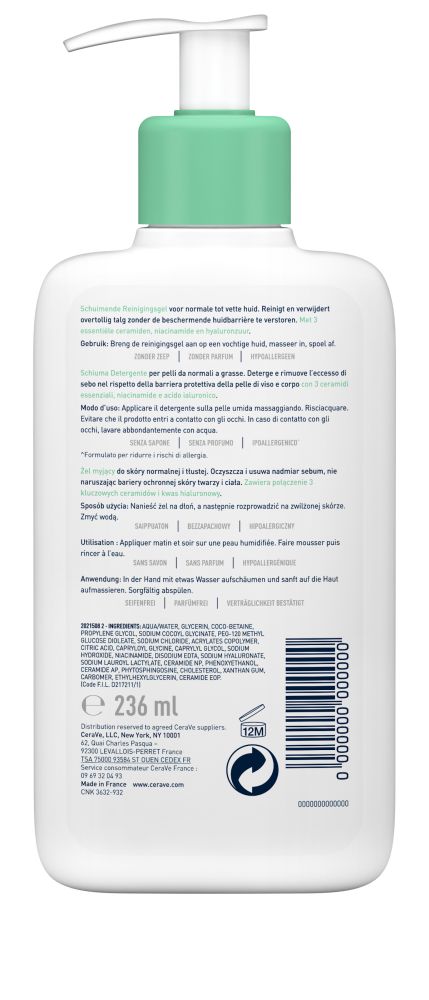 CeraVe Schäumendes Reinigungsgel 236 ml Gel