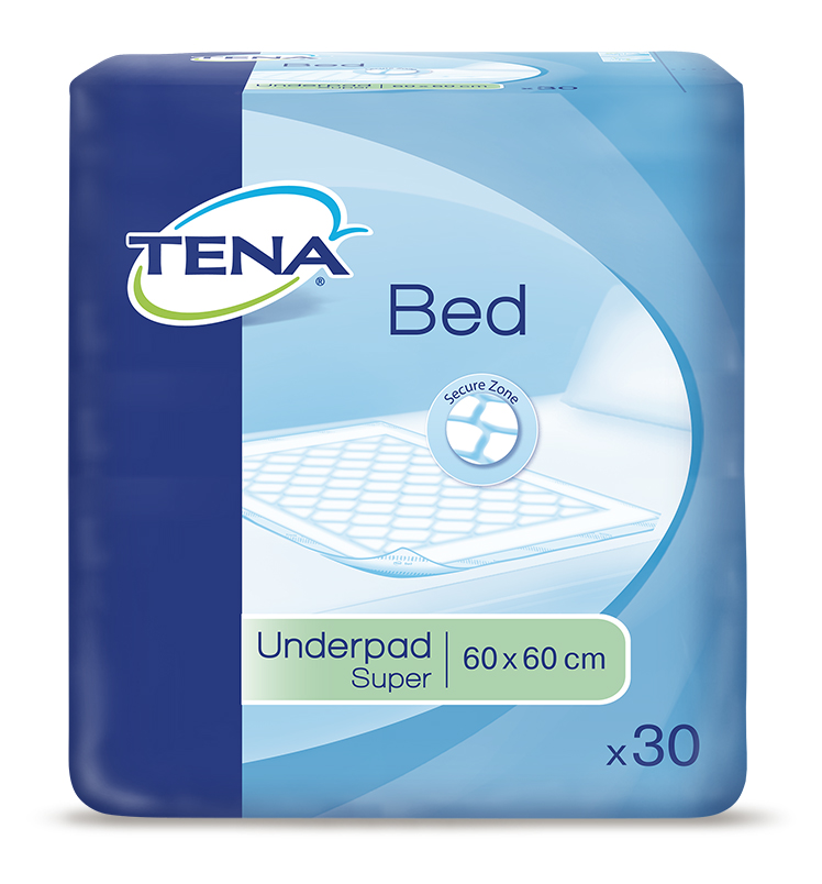 TENA Bed Krankenunterlagen Super 60x60cm 4X30 St