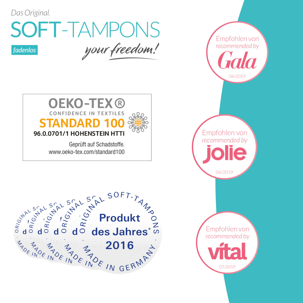 SOFT-TAMPONS fadenlos  10 St Tampon