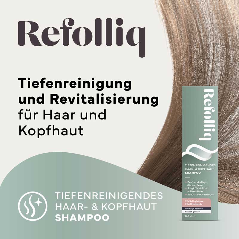 Refolliq TIEFENREINIGENDES HAAR- & KOPFHAUT SHAMPOO 200 ml Shampoo