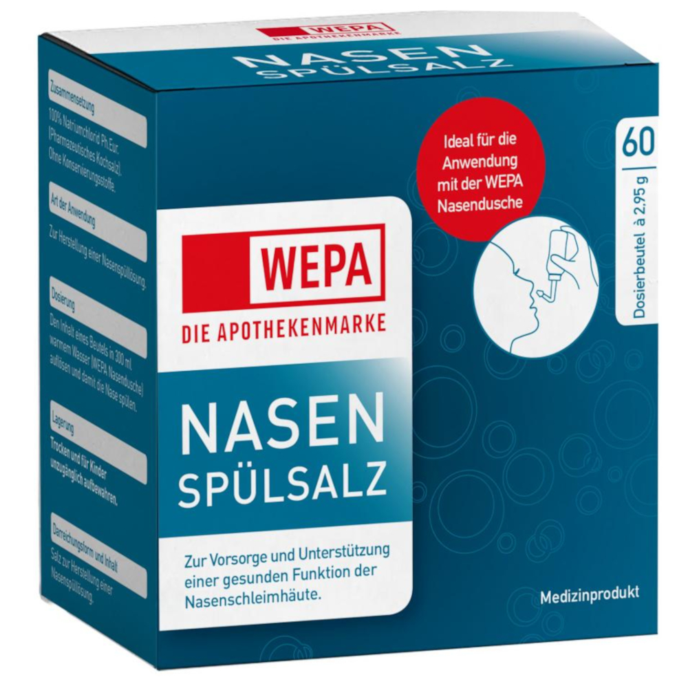 WEPA Nasenspülsalz 60X2.95 g Salz