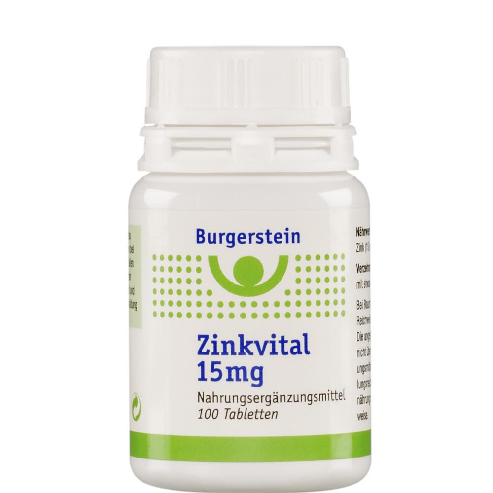 Burgerstein Zinkvital 15mg 100 St Tabletten