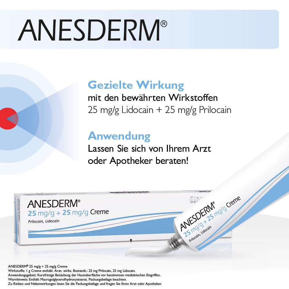 AVÈNE ANESDERM Betäubungscreme 30 g Creme