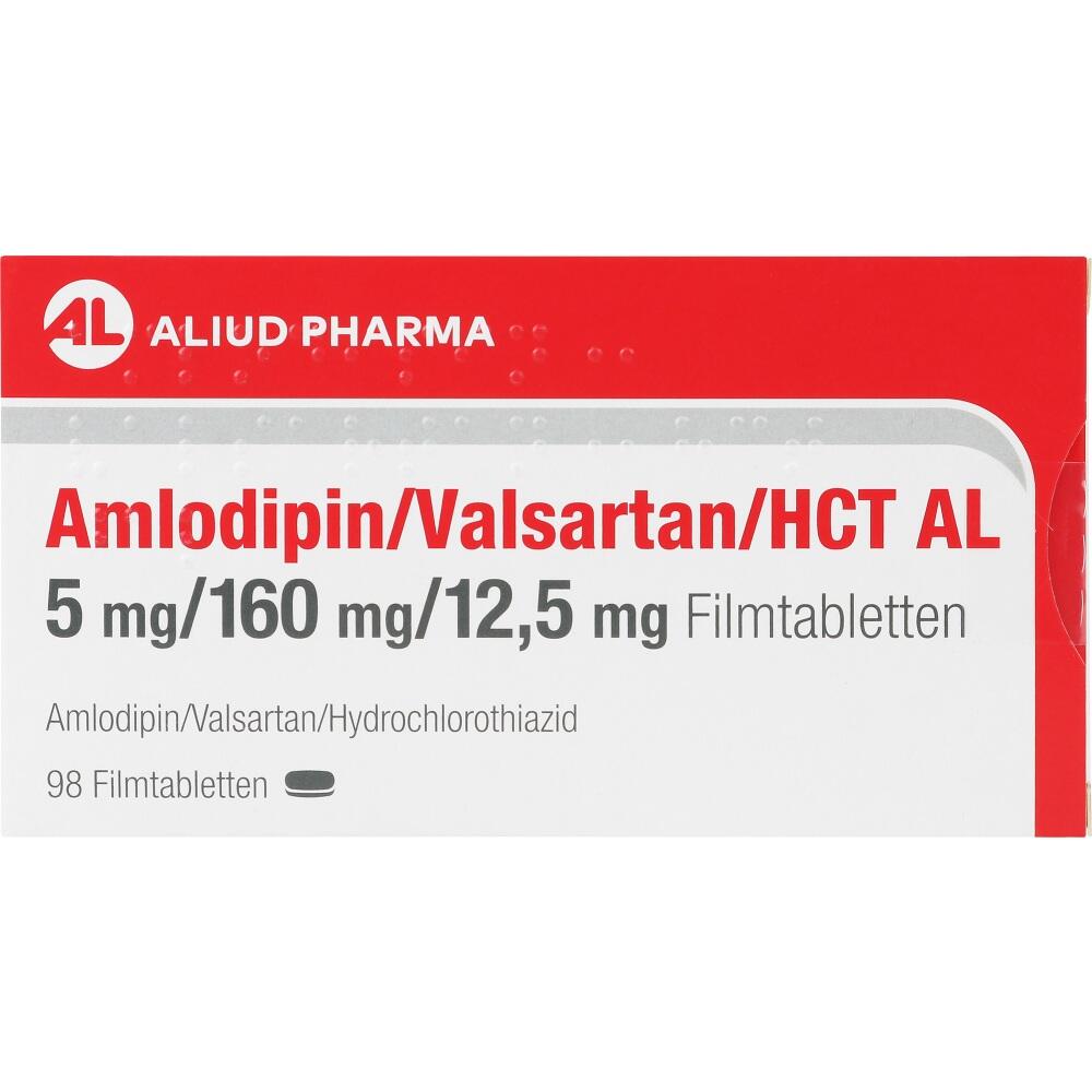Amlodipin/Valsartan/HCL AL 5 mg/160 mg/12,5 mg 98 St Filmtabletten