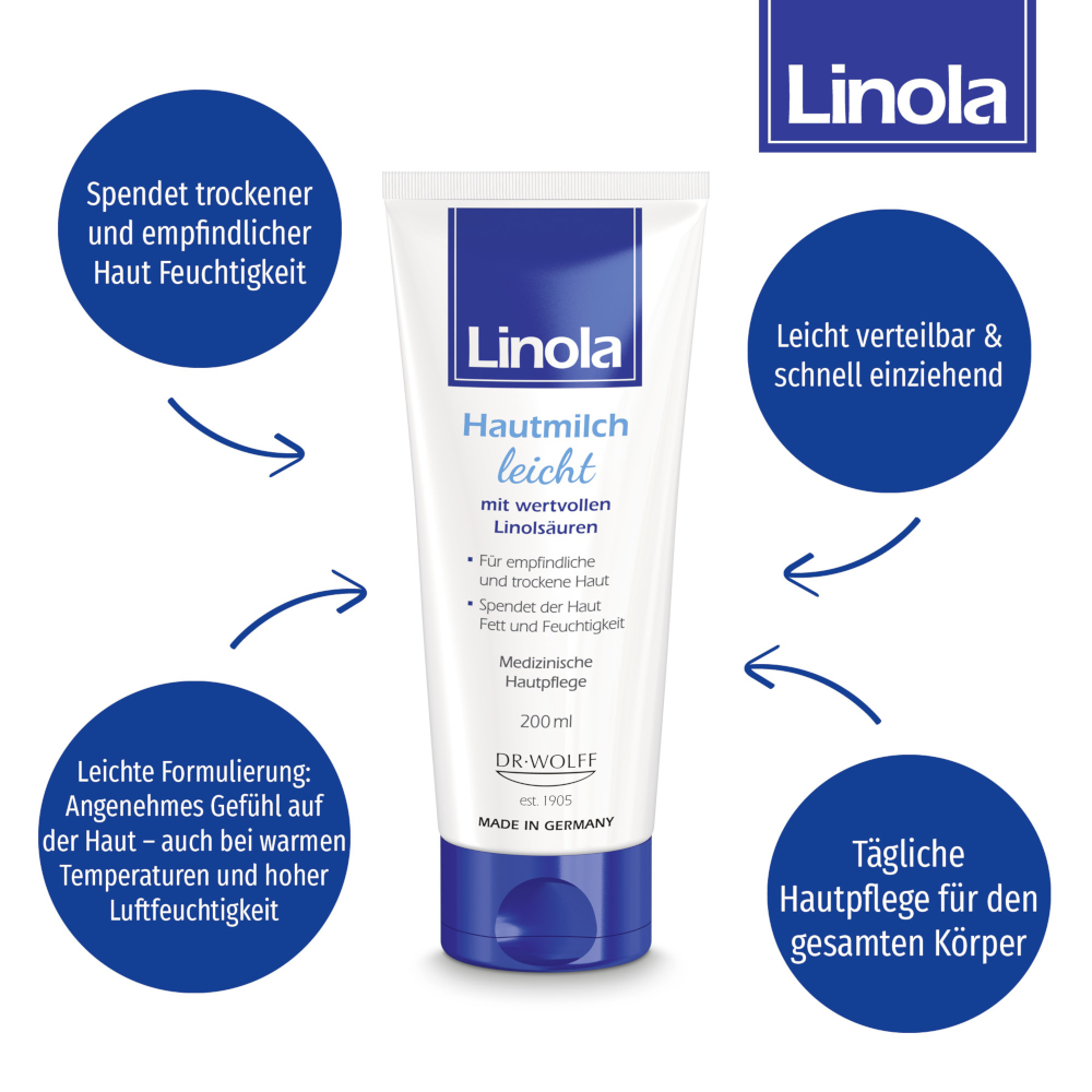 Linola Hautmilch leicht - Körperlotion 200 ml Lotion