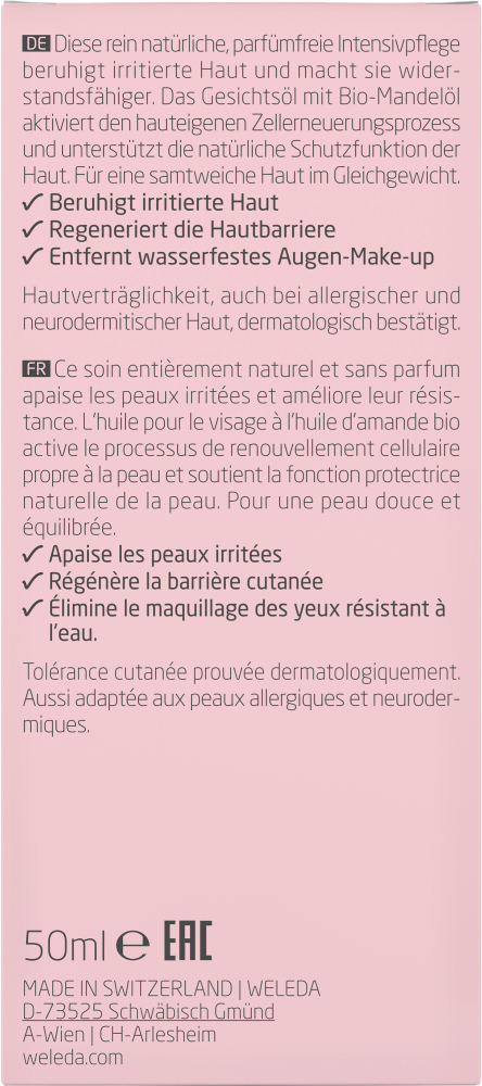 WELEDA Sensitiv Multi-Effekt Gesichtsöl Mandel 50 ml Öl