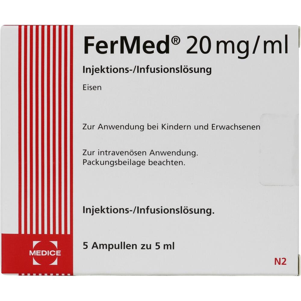 FERMED 20 mg/ml Injektionslösung 100 mg Ampullen 5X5 ml Ampullen