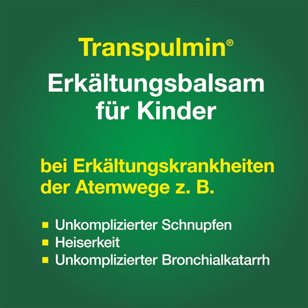 Transpulmin Erkältungsbalsam für Kinder 20 g Creme