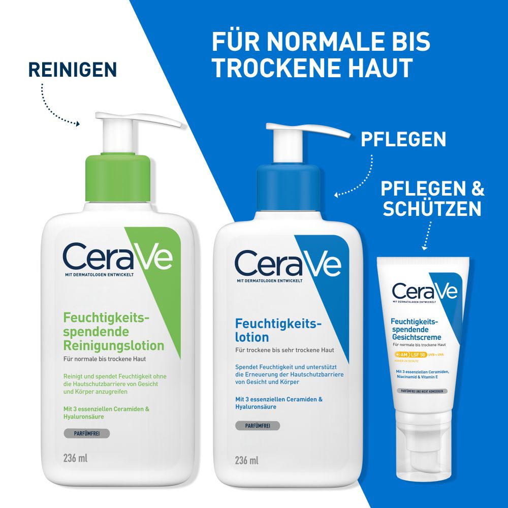 CeraVe Feuchtigkeitsspendende Reinigungslotion 236 ml Lotion