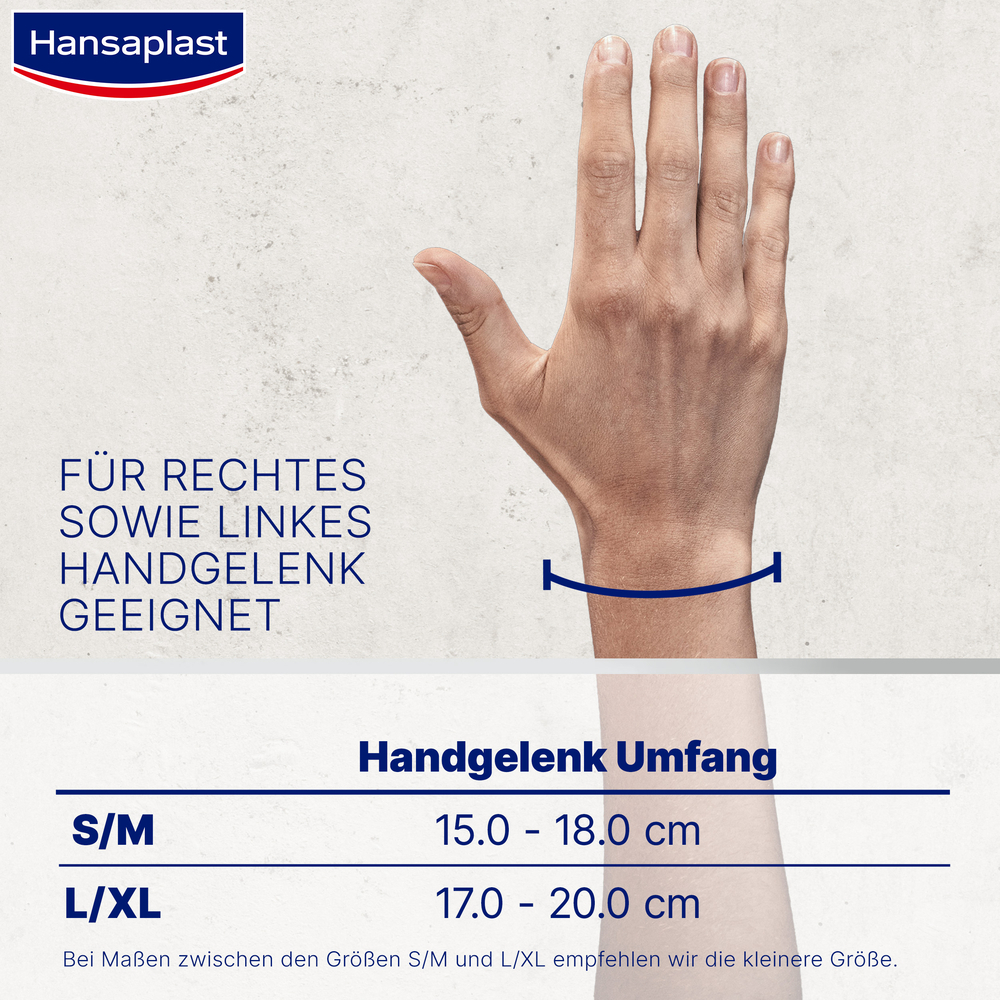 Hansaplast PERFORMANCE HANDEGELENK-BANDAGE Größe M 1 St Bandage
