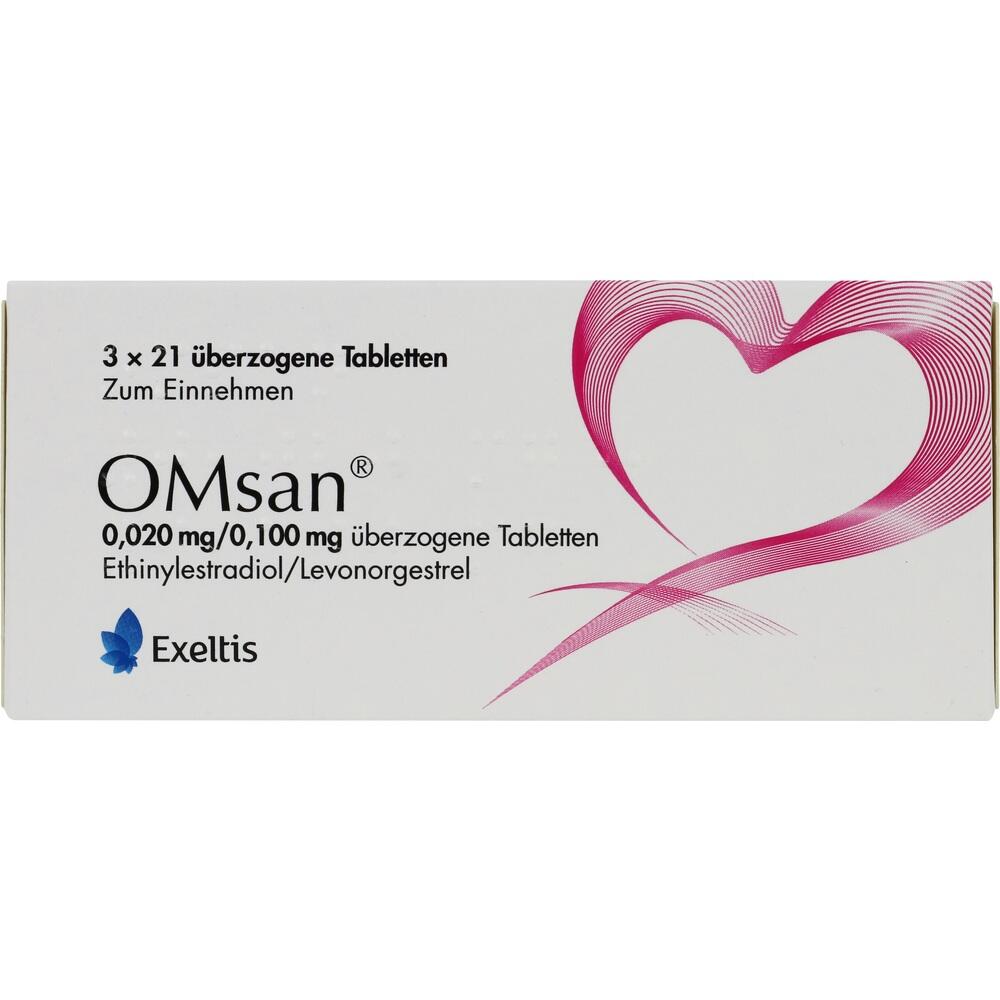 OMSAN 0,02 mg / 0,1mg 3X21 St Überzogene Tabletten