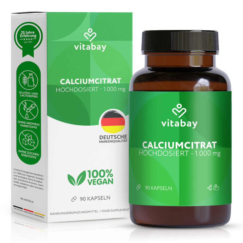 vitabay CALCIUMCITRAT 1000 mg  90 St Kapseln