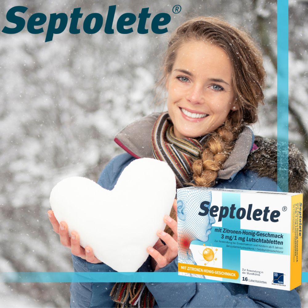 Septolete mit Zitronen-Honig-Geschmack 3 mg/1 mg 16 St Lutschtabletten